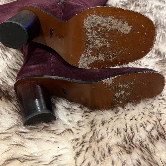 *SaLe* COACH Ombré Heel OXBLOOD Suede Boots G1357 Sz 9 EUC - Picture 5 of 8